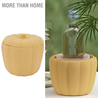 More than Home Pumpkin Silicone Ice Bucket Fruit Storage Champagne Beer with Lid for Home Cocktail Bar