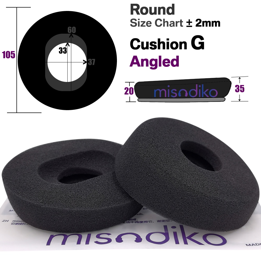 Misodiko แผ่นโฟมครอบหูฟัง แบบเปลี่ยน สําหรับ Grado GS1000i GS1000e GS2000e PS1000 PS1000e - รูปที่ 4