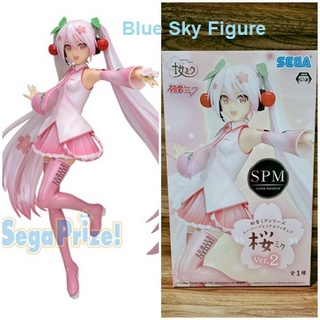 Hatsune Miku Vocaloid Sakura Ver.2 SEGA SPM Figure ฟิกเกอร์ (ของแท้ มือ 1)