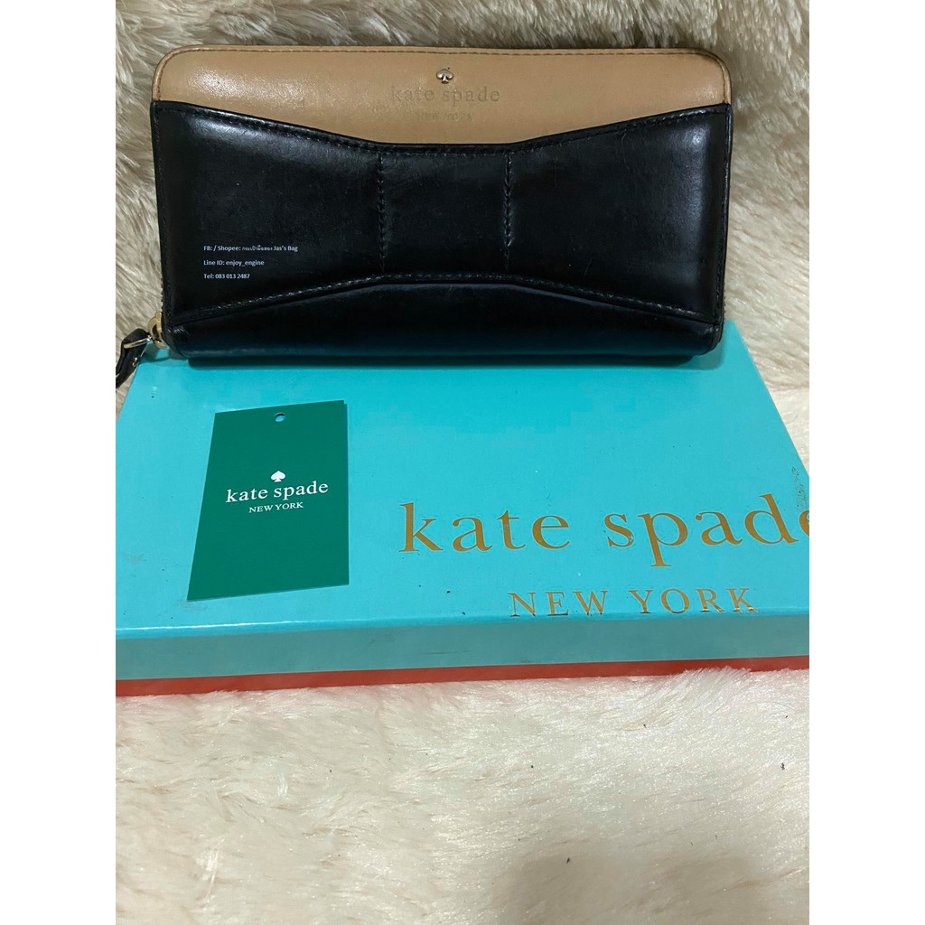 Kate Spade แท้ กระเป๋าสตางค์ใบยาว Kate Spade แท้สภาพดี