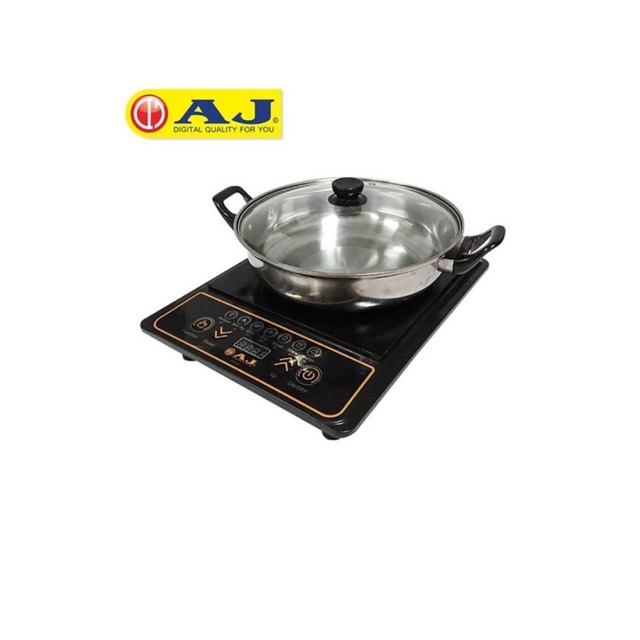 [ของมือ 2] AJ เตาแม่เหล็กไฟฟ้า รุ่น IN-001B แถมฟรีหม้อสแตนเลส