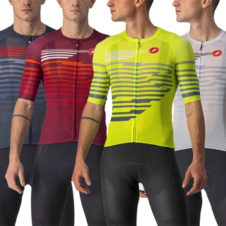 Castelli เสื้อปั่นจักรยาน เกรด AAA แห้งเร็ว 4 สี สําหรับจักรยานเสือหมอบ