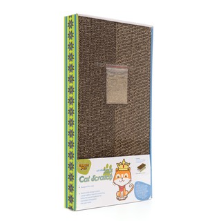 9.9 ราคา!!! พิเศษ KING PET ที่ลับเล็บแมวทรงสีเหลี่ยม ขนาด: 47.50x22.50x5.50 ซม. [Free: Catnip]