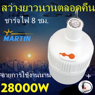 โคมไฟไร้สาย Outdoor Lighting LED +ชาร์จไฟบ้านได้ ไฟตุ้ม ไฟแคมปิ้ง เดินป่า (แสงสีขาว)K09