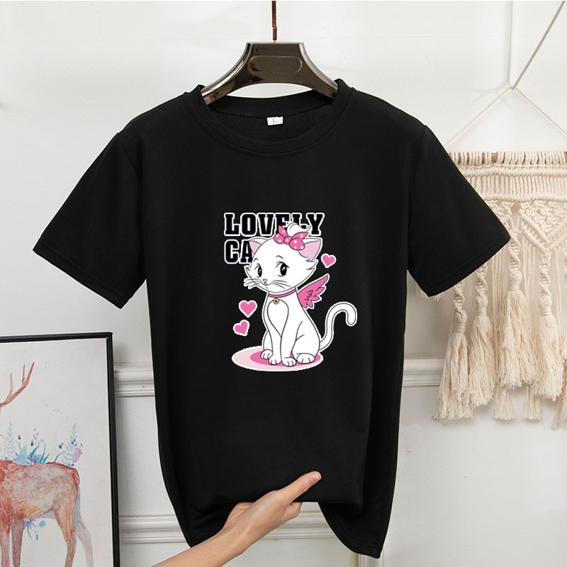 BK-304-SHORT เสื้อยืดแขนสั้นพร้อมส่ง 8สี ลายการ์ตูน ขายดีตามเทรนต์ ลายน่ารัก สีสันสดใส่น่ารัก ใส่ได้ทั้งหญิงและชาย