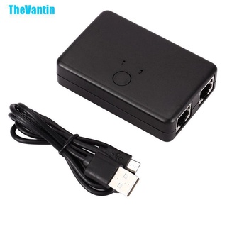 Thevantin Mini 2 พอร์ต Rj45 Lan Hub กล่องสวิทช์เครือข่ายคอมพิวเตอร์