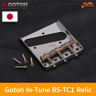 Gotoh BS-TC1 Relic 10.8mm Brass In-Tune Saddle Telecaster Bridge หย่องกีต้าร์เทเล ทำเก่า ของแท้ Made in Japan