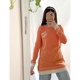 เสื้อฮู้ด ผ้าไหมพรม 🧡 (มือสอง)