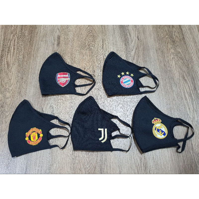 หน้ากาก adidas man u / arsenal  / juventus / bayern / real madrid ของแท้ 100%