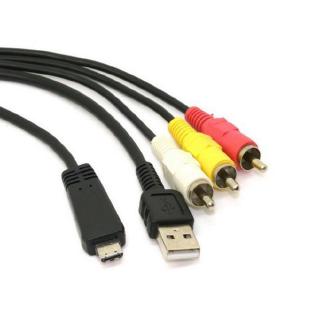 USB 2.0 AV Cable For Sony VMC-MD3 DSC-WX5 WX7D WX10 WX10/B H70 H70/L/R W570 W580 TX5 TX9 TX10 TX10/L