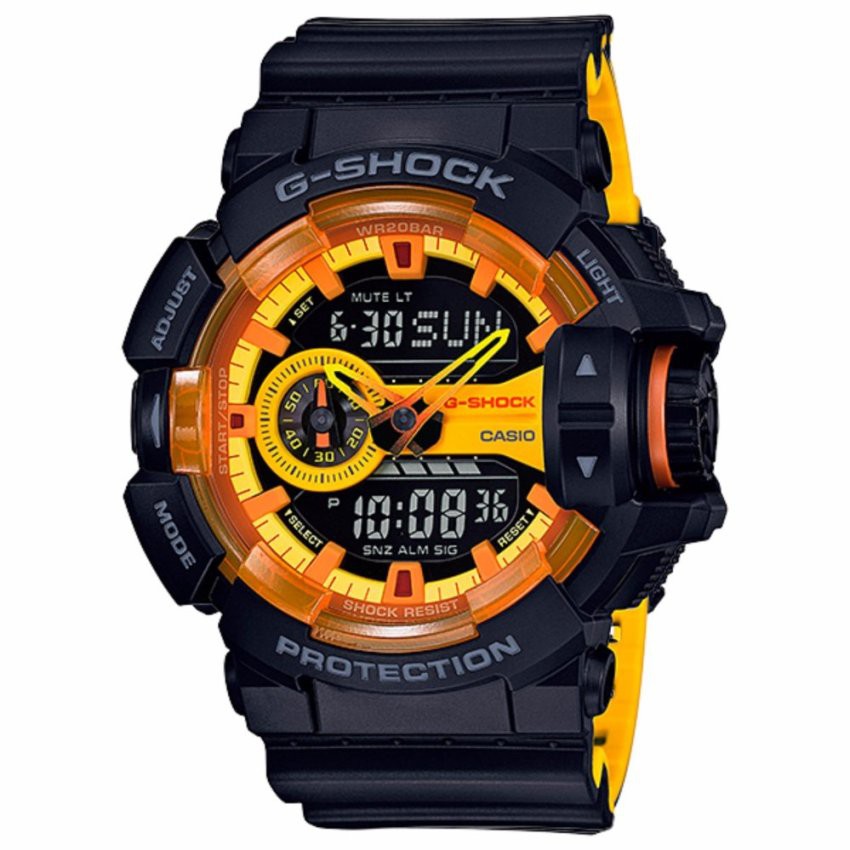 Casio G-Shock นาฬิกาข้อมือผู้ชาย สายเรซิ่น รุ่น GA-400BY-1A