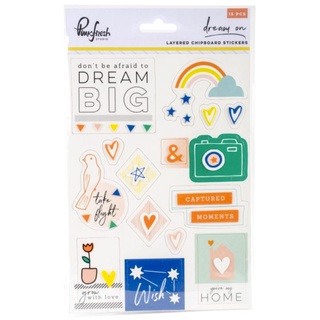 DREAM ON Chipboard Stickers 5"X7"