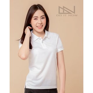 เสื้อโปโลแขนจั๊ม 🔥สีขาว🔥 (หญิง) By Doitnow สินค้าคุณภาพ จากแห่งผลิตโดยตรง!!