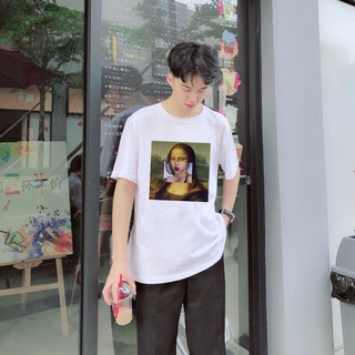 @ #Fashion ด้านบน Tees ชายโมนาลิซ่าสุนทรียศาสตร์ฮาราจูกุเสื้อยืดผู้ชายกรันจ์ตลกการ์ตูนเสื้อยืดส ]!Y