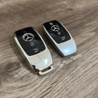 เคสรีโมทรถ Benz เมอร์เซเดส-เบนซ์ อี คลาส 2022 (TPU Key Cover with Colorful PC Push button Guard) Mercedes-Benz Key New E