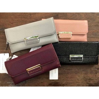 🌸Charles&amp;Keith push-lock wallet