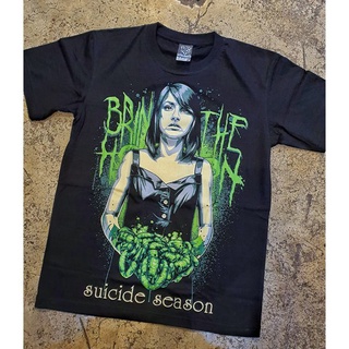 เสื้อยืดแฟชั่นระบายอากาศพิมพ์ลาย Nts Bring Me Horizon Suicide