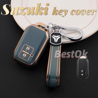 Suzuki KEYCOVER พร้อมพวงกุญแจ สําหรับ XL7 AND ERTIGA Swift GLX 2022-2022 KEYLESS Tpu ปลอกกุญแจรถ อุปกรณ์เสริม