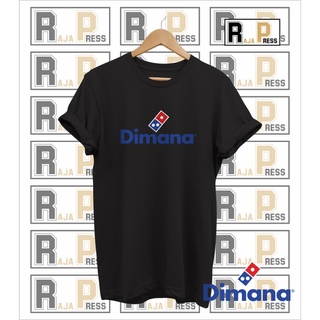 เสื้อยืดผ้าฝ้าย เสื้อยืด พิมพ์ลาย Domino DIMANA