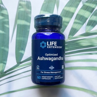 (Life Extension®) Optimized Ashwagandha Extract 60 Vegetarian Capsules  สารสกัดโสมอินเดีย