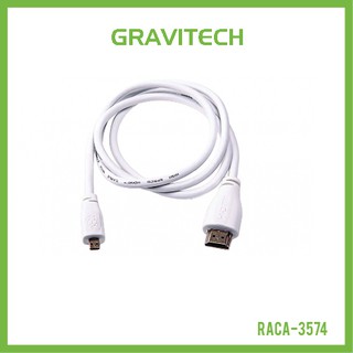 [Gravitechthai]Micro HDMI to Standard HDMI (A/M) 1m Cable - Raspberry Pi Official