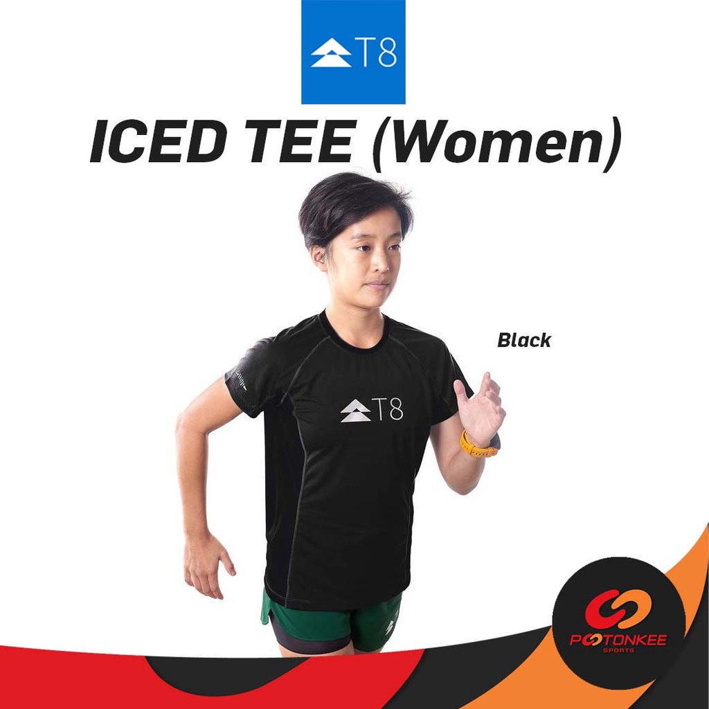 T8 Women Iced Tee เสื้อกีฬาผู้หญิง เบา แห้งไว ไม่ร้อน — صورة 4