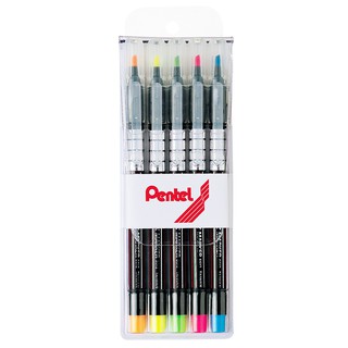 Pentel Highlighter ปากกาเน้นข้อความ เพนเทล แพ็ค 5 สี