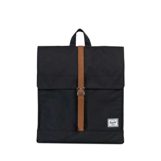 กระเป๋าเป้ Herschel City Backpack - Black / Tan ของแท้ ส่ง