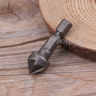 Pcfx 6 Flute Countersink สว่านบิตหมุนได้ 90 องศาสําหรับงานไม้