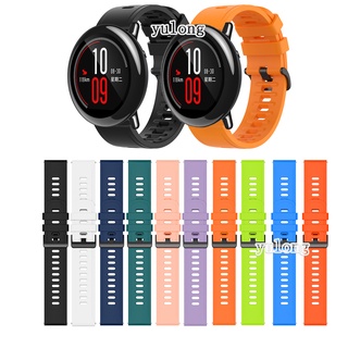 22mm สายนาฬิกาซิลิโคนสำหรับ Huami Amazfit Bip5 Bip 5 Stratos 2 2S 3 Pace