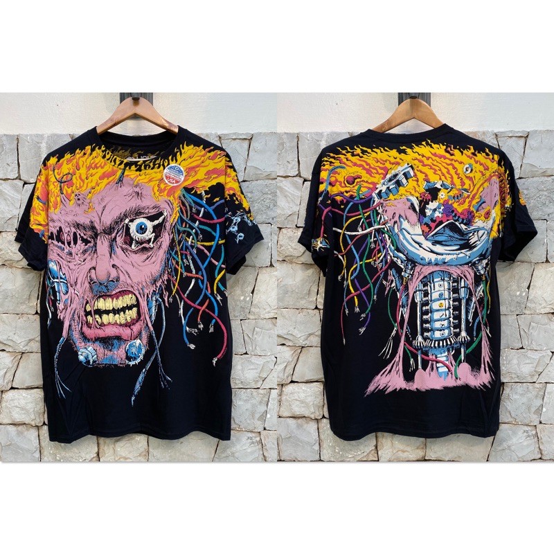 🔥ของมาครบๆครับ 🔥เสื้อ OVP Overload Logan LIQUID BLUE โลแกน ของแท้ รับประกัน เสื้อยืด เสื้อวงลิขสิทธิ