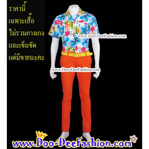 (มี 3 สีค่ะ) เสื้อสงกรานต์ลายดอก-XL029,030,032 (UP) (ไซส์ L:รอบอก 46 นิ้ว)