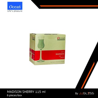 JJGLASS - (Ocean) 1015P04 Madison Sherry 115 ml  [1กล่อง (6ใบ)] - Ocean แก้ว Madison Sherry 115 ml # 1015P04 ยี่ห้อโอเชี่ยน บรรจุ 6 ใบ