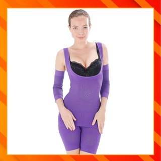 ชุดกระชับสัดส่วน นาโน สีม่วง 1 ชุด ( 5 ชิ้น) Nano U Shape Body Suit  ชุดกระชับคุณภาพเทียบเท่าโอนามิ
