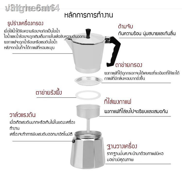 📣ส่วนลด 50%📣♞♚☁【พร้อมส่ง】✙∋เครื่องชุดทำกาแฟ 3IN1 SKU CF 3/1 หม้อต้มกาแฟสด สำหรับ 6 ถ้วย / 300 ml +เครื่องบดกาแฟ + เตาอ