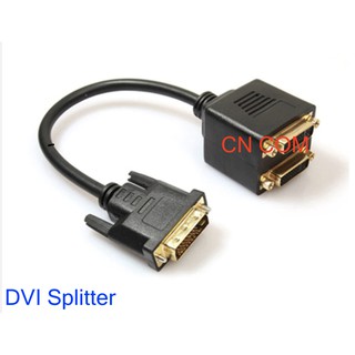 ขนาดพกพา DVI Splitter อะแดปเตอร์ DVI-D ชายคู่2 DVI-I หญิง Y Splitter สายเคเบิลอะแดปเตอร์ Dropshipping 2020ร้อน