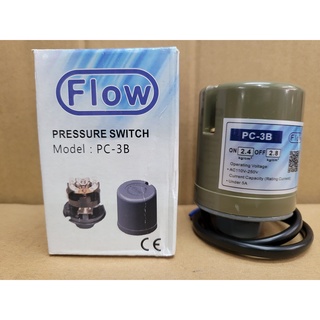 Pressure Switch สวิตซ์ แรงดันปั๊มน้ำ Flow MODEL PC-3B ขนาดแรงดัน 2.4 kgf/cm2 - 2.8 kgf/cm2