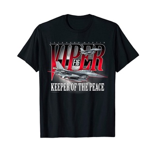 เสื้อยืด ลาย Aviation Tees F-16 Viper ( Fighting Falcon ) คุณภาพสูงS-5XL