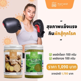 Harvest Farm ผักผง ผักเพียว100% ผักออแกร์นิก ให้คุณค่าทางอาหารเทียบเท่าผักสด ทานง่ายเพียงชงดื่ม