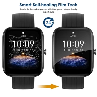 ฟิล์มกันรอยหน้าจอ TPU ไฮโดรเจล แบบนิ่ม ยืดหยุ่น กันรอยขีดข่วน สําหรับ Amazfit Bip 3 Bip 3 Pro