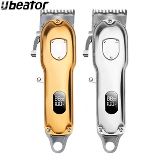 Ubeator LCD gold barber shop powerful cutter hair cutting machine  Cordless hair clipper hair trimmer haircut cut electric rechargeable