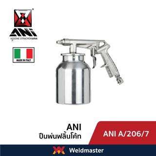 ANI A/206/7  กาพ่นฟลิ้นโค้ท กาพ่นทราย กาพ่นสีระเบิด  นมหนูขนาด 5mm กระป๋องขนาด 1000cc
