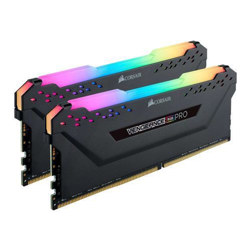 16GB (8GBx2) DDR4/3600 RAM PC (แรมพีซี) CORSAIR VENGEANCE PRO RGB (CMW16GX4M2D3600C18) (BLACK) By Speedcom