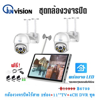 ชุดกล้องวงจรปิด คมชัด 3MP LED PTZ XMEYE 3.6mm ชุดกล้องวงจรปิดไร้สาย Full HD 3MP CCTV WiFi/Wireless