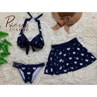 👙ชุดว่ายน้ำเซต บิกินิ งานน้องแมว น่ารักมาก 🥰