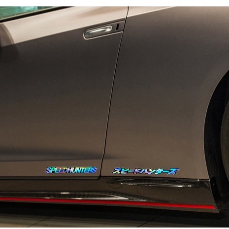 1 ชิ้น SPEEDHUNTERS/スピードハンターズ สติ๊กเกอร์ติดรถยนต์สะท้อนแสงเลเซอร์สติ๊กเกอร์ส่วนบุคคล ราคา ถูกที่สุด ดีลบีเคเค แกลเลอรีภาพที่ 7