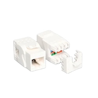 CAT5E RJ45 COLORFUL JACK SLM WHITE US-1005SC1