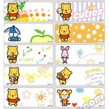 สติ๊กเกอร์ชื่อ - หมีพูห์ 4618