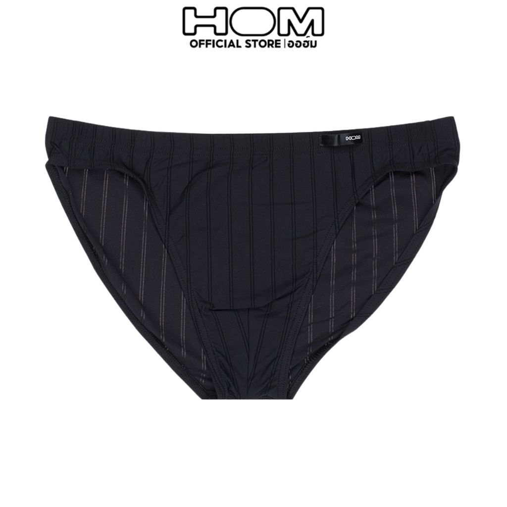 HOM (ออฮ์ม) รุ่นChic รหัส401333-0004 ทรงMicro ผ้าPolyamide ลื่นเย็น มีลายริ้วเป็น See-through ให้ความรู้สึกหรูหราและSexy