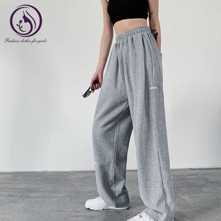 ราคา2023 ใหม่  กางเกงขายาวผู้หญิง เอวสูง ทรงหลวม ขากระบอกสไตล์เกาหลี เสื้อผ้าแฟชั่นผู้หญิง กางเกงขายาวผู้หญิง  กางเกงเอวสูง